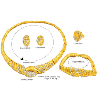 Italian Gold Plated Ladies Jewelry Set
