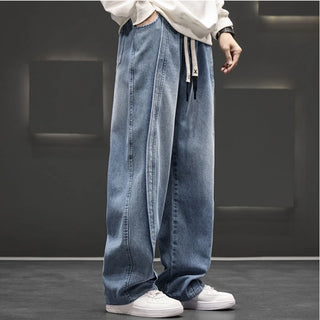 Men Wide Leg Loose Jeans Pants