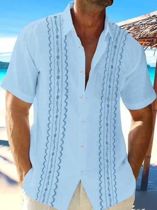 Leisure Tourist Beach Print Short Sleeve Shirt - Epictzar Intl.