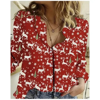Comfortable Ladies Long Sleeve Party Blouses