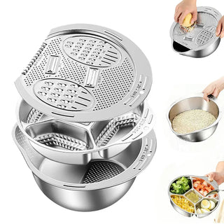 Stainless Steel Kitchen Colander Set