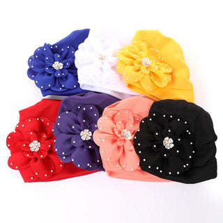 Elegant African Lady Head Wraps Nigeria Party Headwear Wedding Headtie Big Flower Turban Cap for Women