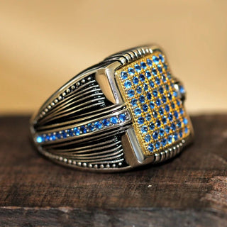 Men's Zircon Punk Festival Ring - Epictzar Intl.