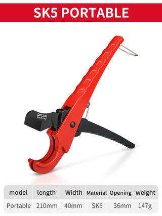 Hand Tools Pipe Cutter Pipe Scissors SK5 Material With Treatment Ratchet PVC/PU/PP/PE Hose Pipe Cutter Scissors Electric Line