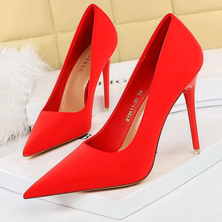 BIGTREE Shoes Satin Women Pumps 2025 New Purple High Heels Fashion Women Shoes Stiletto Luxury Noble Party Shoes Women Heels