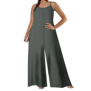 Spaghetti Strap Sleeveless Wide Leg Romper