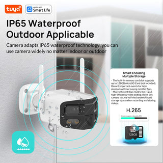Smart Dual-Lens 2-Way Talk IP Security Camera