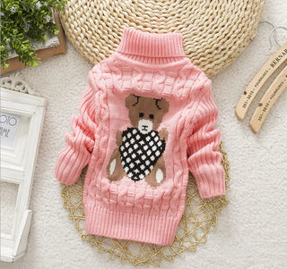 Girls Knitwear Warm Cartoon Sweater