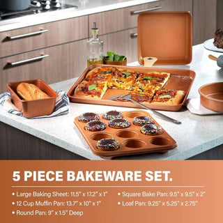 Ceramic Nonstick 15-Piece Cookware Set