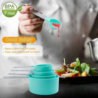 Kitchen Utensil 8Pcs Plastic Measuring Set