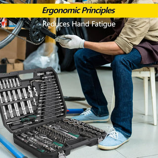 Portable Mechanics 216Pcs Socket Tool Set