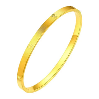 Trend Real 18k Gold Bangles for Woman High-quality Luxury AU750 Bangles Party Banquet Fine Jewelry 18K No Demolding