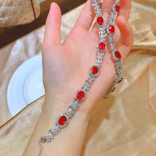 Luxury Ruby Diamond Chocker Necklace