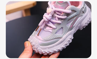 2025 Autumn Sport Shoes For Children PU Leather Waterproof Kid's Sneakers Anti-slippery Breathable Boy's Girl's Running Shoes