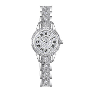 Watches For Woman BS Diamond Watch Silver Bracelet Analog Quartz Wristwatches Waterproof Luxury Brands Lady Clock Gifts
