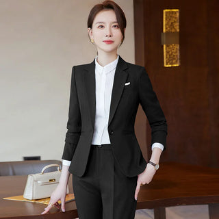 Novelty Wine Red Formal Women Business Suits with Skirt and Jackets Coat Ladies Office Professional Blazers Spring OL Styles