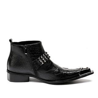 Elegant Genuine Leather Luxury Ankle Boots