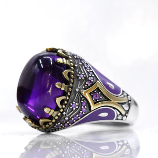 Handmade Vintage Religious Men's Ring