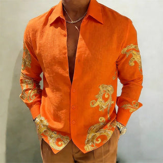 Men's Long Sleeve Designer 3D Printed Shirt - Epictzar Intl.