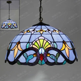 Handmade Peacock Tiffany Pendant Hanging Lamp