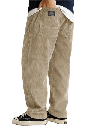 Corduroy Loose Padded Casual Pants