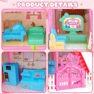 Princess Pretend Dolls Playhouse Set