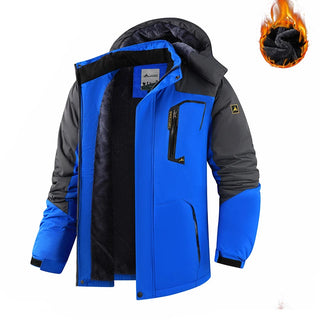 Men Fleece Lined Hooded Winter Jacket