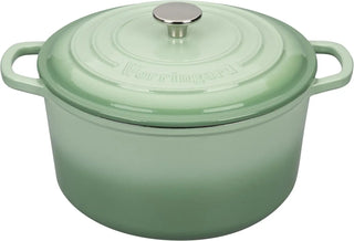 Enameled Cast Iron Dutch Oven Pot with Lid, for Sourdough Bread Baking, Round Dutch Ovens, 6 Quart, Purple