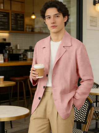 Men's Linen Breathable Soft Blazer Suit