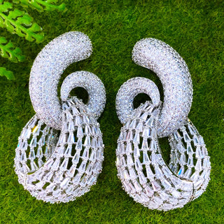 Luxury Fashion Hollow Big Pendant Earring