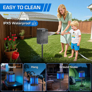 Solar-Powered Cordless Bug Zapper
