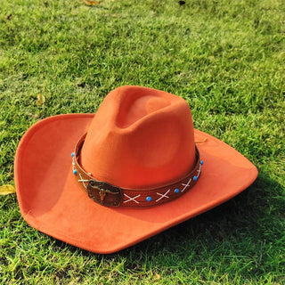 Wide Brim Fedora Felt Hat