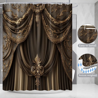 Luxury European-style Shower Curtain Set