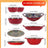 Red eight-piece set
