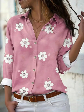 Comfortable Floral Long Sleeve Women's Shirt - Epictzar Intl.
