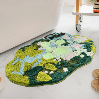 Absorbent Grass Moss Tufted Rug