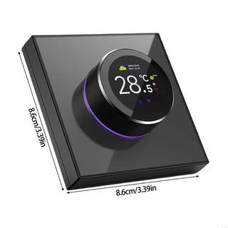 Ambient Light Adjustable Thermostat Touch Screens Interfaces Rotating Thermostat M89B