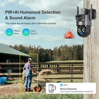 Dual Screen Solar Security Camera