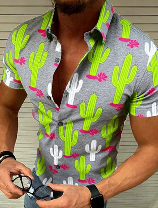 Men's Trendy Print Short Sleeve Shirt - Epictzar Intl.