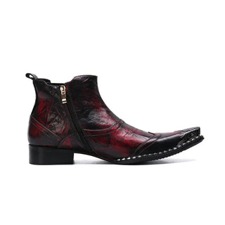 Luxury Genuine Leather Pointed Ankle Boots