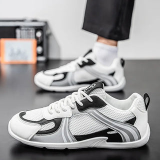 Plus Size Outdoor Men Sports Shoes Fashion Fitness Running Sneakers Male Mesh Breathable Walking Tennis Shoes Casual Trainers