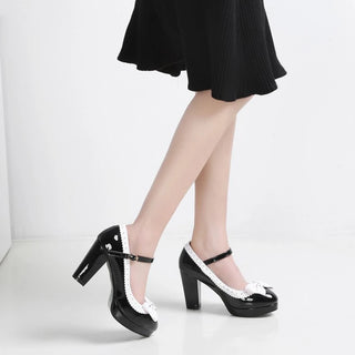 Women Pumps Bowknot Platform Bridal Shoes