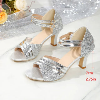 Elegant Shiny Crystal Bridal Sandals