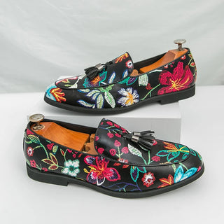 Embroidery Pattern Oxfords Classic Gentleman Shoes