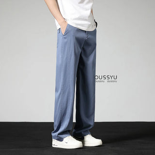 Luxury Elastic Waist Loose Straight Pants