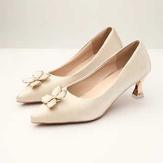 Comfortable Satin Wedding Banquet Shoes