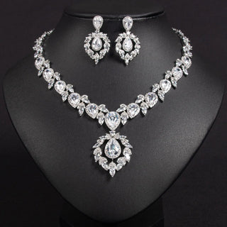 Matching Multi Color Bridal Jewelry Set