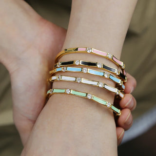 New Multicolor Bamboo Joint Bangles