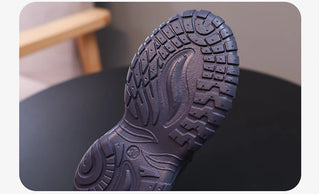 Autumn Sneakers For Kids PU Leather Waterproof Children's Sport Shoes Soft-soled Breathable Outdoor Teenager Running Shoes