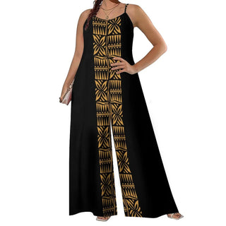 Spaghetti Strap Sleeveless Wide Leg Romper